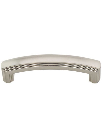 Delgado Cabinet Pull - 3 3/4 inch Center-to-Center in Satin Nickel.